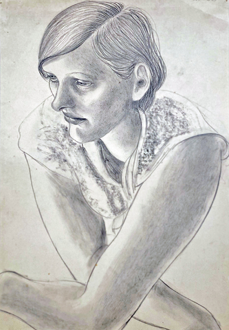 Elisabeth mit verschränkten Armen 1928