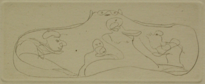 Gerhard Altenbourg: Glückseeliger Reigen ach schöner Kladderadatsch [WVZ R191 (schwarz)], 1988