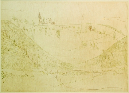Gerhard Altenbourg: o.T. [Komp. aus: Der Hügel umbuschtes Wispern + Deiner Senke Busch-Gras WVZ R208 + R209], 1988