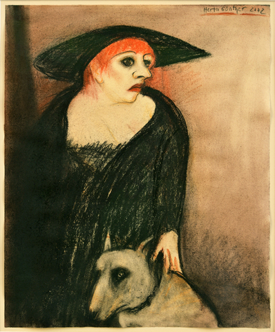 Herta Günther: Tanja mit Hund, 2002