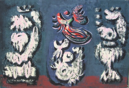 Karl Otto Götz: Das Kunststück I (drei Objekte), 1947