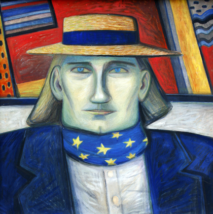 Petra Flemming: Selbstbildnis in Paris, 1987