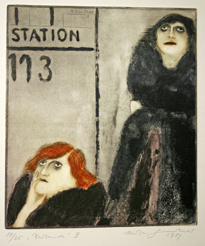 Herta Günther: Wartende II - Station 113, 1981