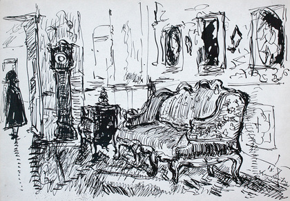Ernst Hassebrauk: Landshuter Zimmer, Nationalmuseum München, 1960