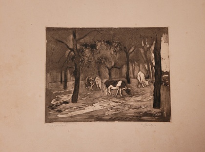 Hans Jüchser: Kleine Kuhherde, 1923
