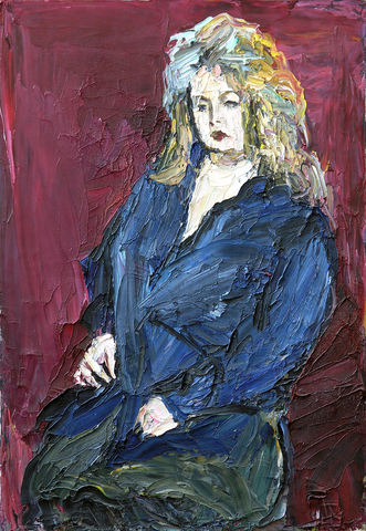 Siegfried Klotz: Porträt einer blonden Frau, 2000/2001