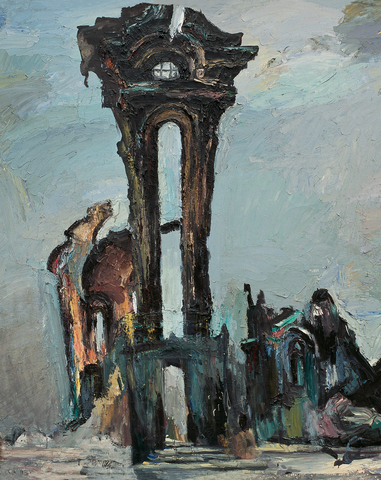 Siegfried Klotz: Frauenkirche (Abb. nur Ausschnitt aus Querformat), 1994/1996
