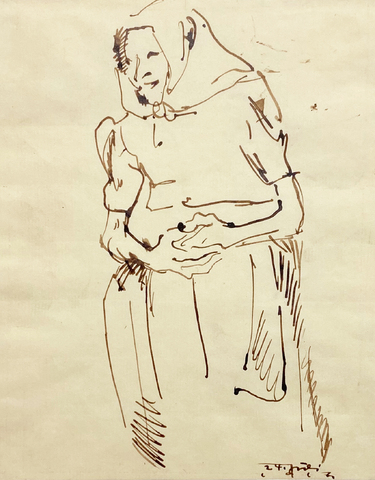 Paula Lauenstein: Bäuerin, 1917