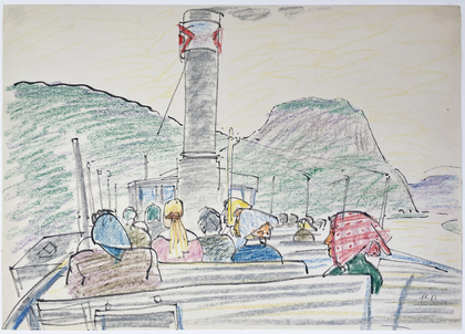 Wolfgang Mattheuer: Dampferfahrt, 1965