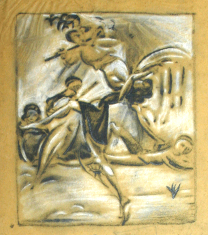 Max Ackermann: o.T. (Entwurf, ausgearbeitet), 