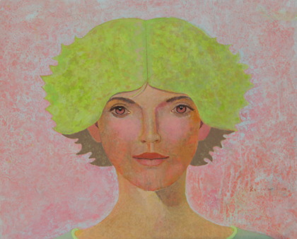Heinz Rabbow: Junge Frau mit grünen Haaren, 2026