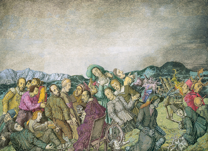 Werner Tübke: Aschermittwochmorgen im Gebirge, 2001