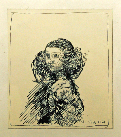 Werner Tübke: Junge Frau, 1957