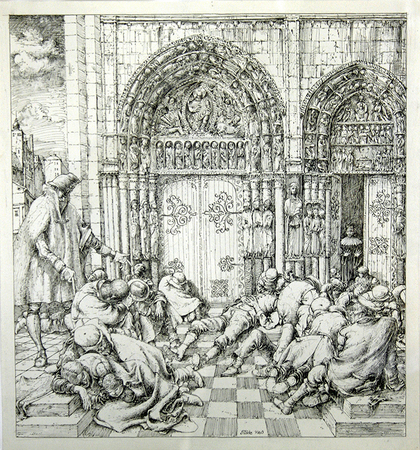 Werner Tübke: Studie zu "Geschichte der deutschen Arbeiterbewegung", 1960