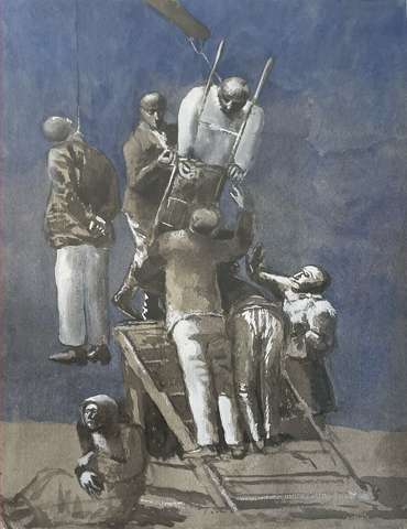 Werner Tübke: Hinrichtung, 1965