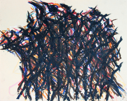 Max Uhlig: Groupe des vignes noir, Provence, 1998