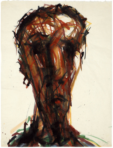 Max Uhlig: Männerkopf 'T.M.', 1989