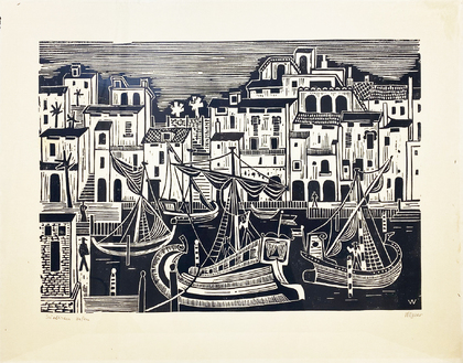 Erich Wegner: Südlicher Hafen, 1950 (um 1950)