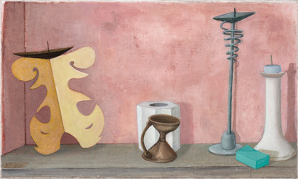 Doris Ziegler: Stillleben vor rosa Wand (Wvz 304), 2020