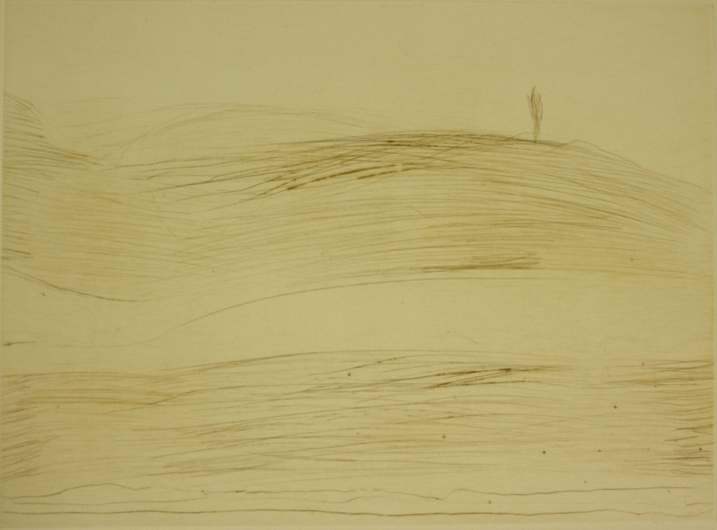 Ohne Titel, (Landschaft mit einem Baum) [WVZ R204 (oliv)]