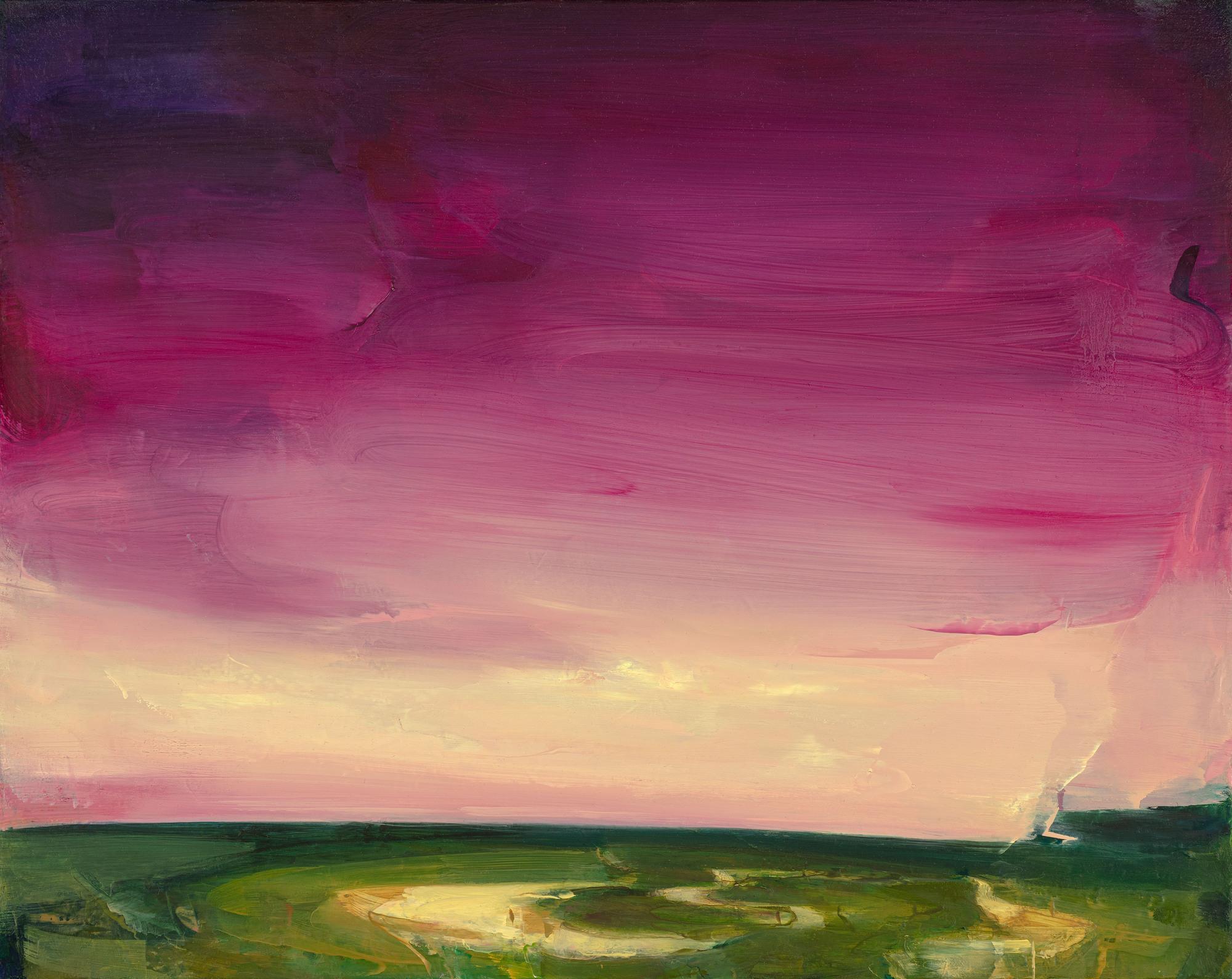 Unter rosigem Himmel