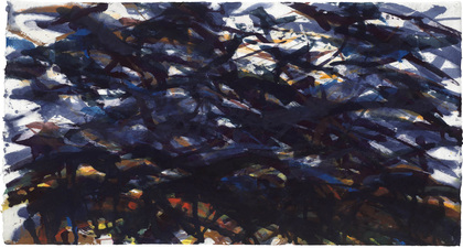 Max Uhlig: Schwerer Himmel über Gebirge, Lindau, 1990