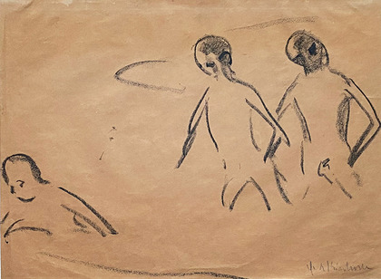 Ernst Ludwig Kirchner: Badende in Moritzburg, 1910