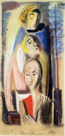 Max Ackermann: Drei weibliche Figuren, 1927