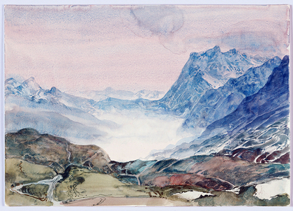 Werner Tübke: Morgen bei Grindelwald, 1983