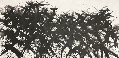 Max Uhlig: Baumkrone über Wald, 1991
