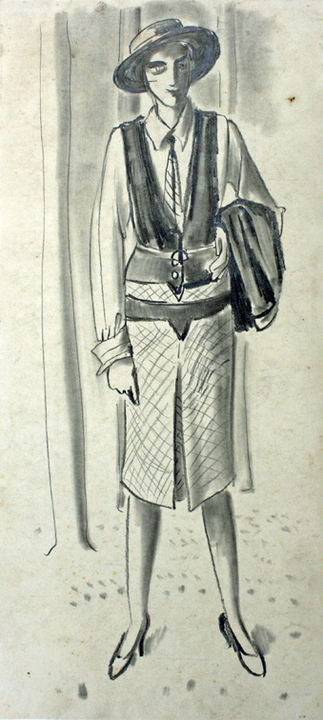 Max Ackermann: Elegante Frau, um 1925